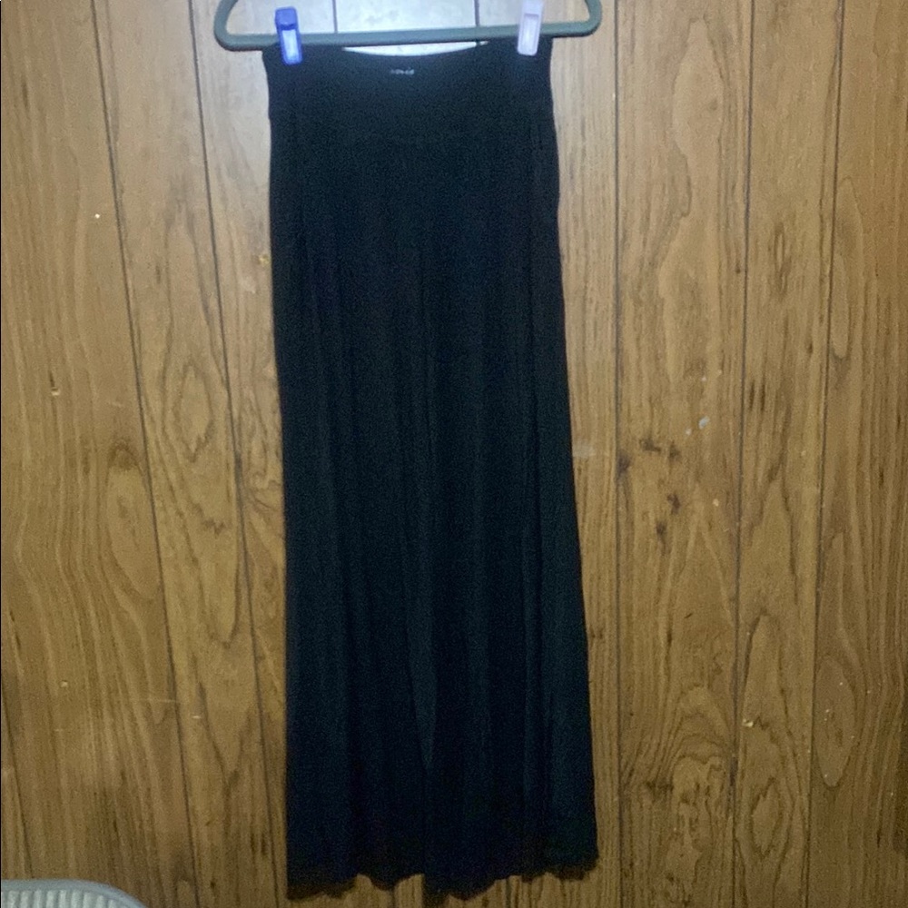 Aerie Black Maxi Pleated Pants